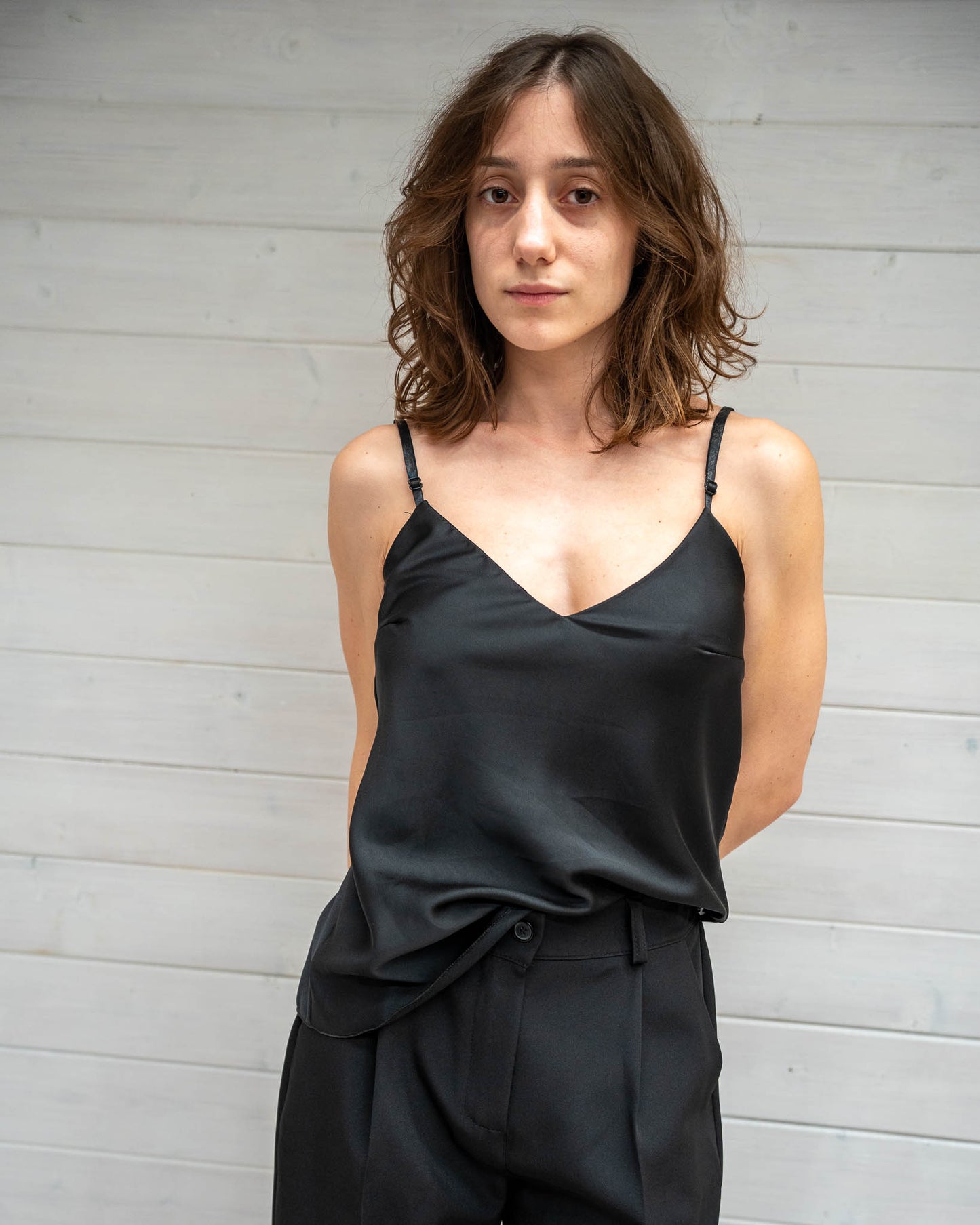 Canotta satin