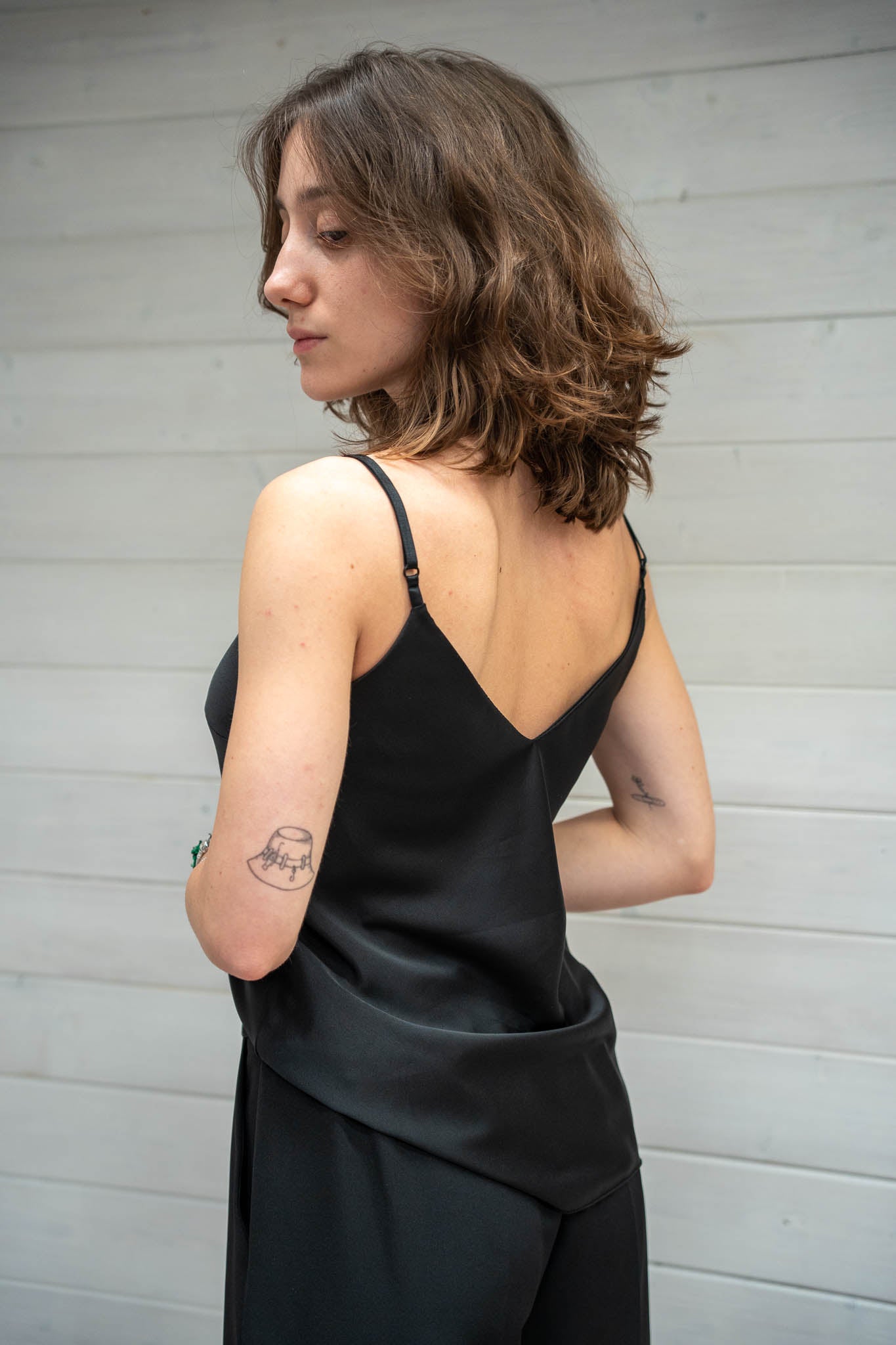 Canotta satin